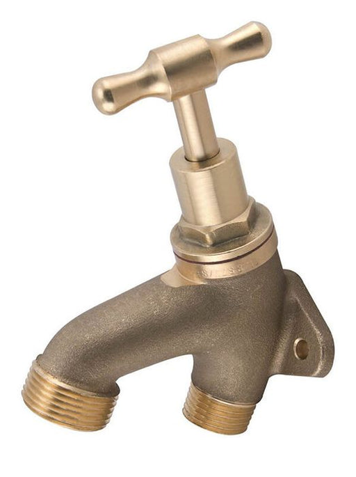 1/2" (15mm) Hose Tap Back Plated MI Watermarked Brass Finish