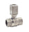 3/4" BSP (20mm) Brass Ball Valve Underground Female Female Nickel Plated