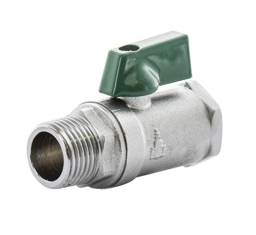 3/8" BSP (10mm) Watermarked Mini Ball Valve Male x Female