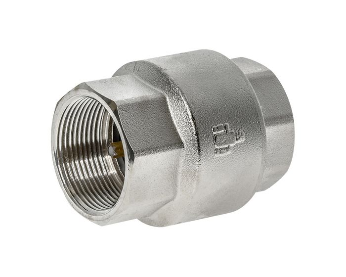 3/4" BSP (20mm) Brass Spring Check Valve Watermarked Nickel Plated