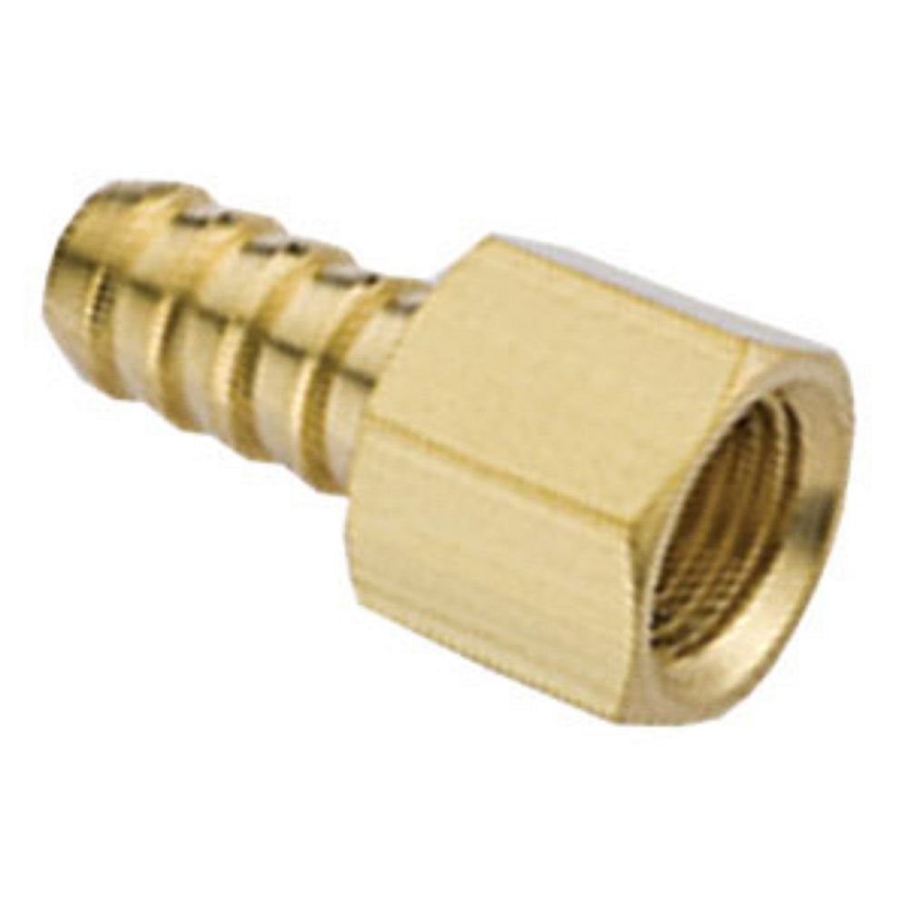 Brass Hose Barb Female 1/4" BSP Thread 3/8" Barb (10mm)