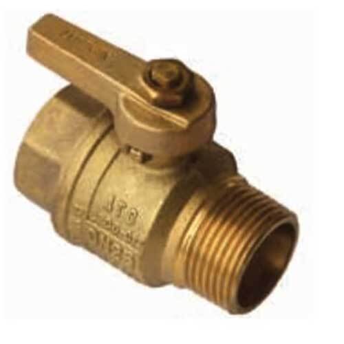 1" BSP DR Male Female Brass Ball Valve Dual Approved AGA Watermarked Dezincification Resistant T Handle