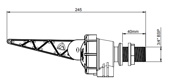20mm (3/4") APEX PUMPBUDDY DUAL LEVEL - LONG THREAD LENGTH