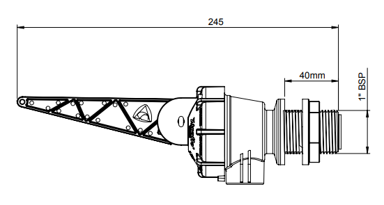 25mm (1") APEX PUMPBUDDY DUAL LEVEL - LONG THREAD LENGTH