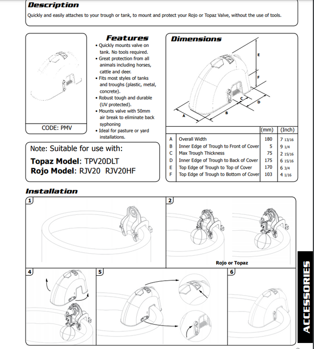 Jobe Protect-A-Mount - Protects Valve