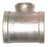 1 1/2" x 1 1/4" BSP Gal Mal Reducing Tee Female Thread Galvanised Malleable Steel