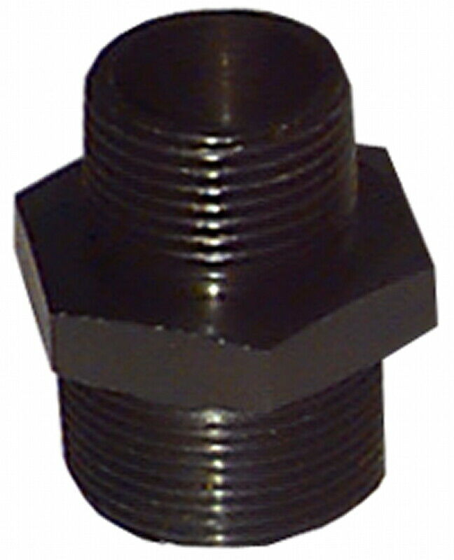 3/8 x 1/8" BSP Black Steel Reducing Nipple 10mm x 4mm