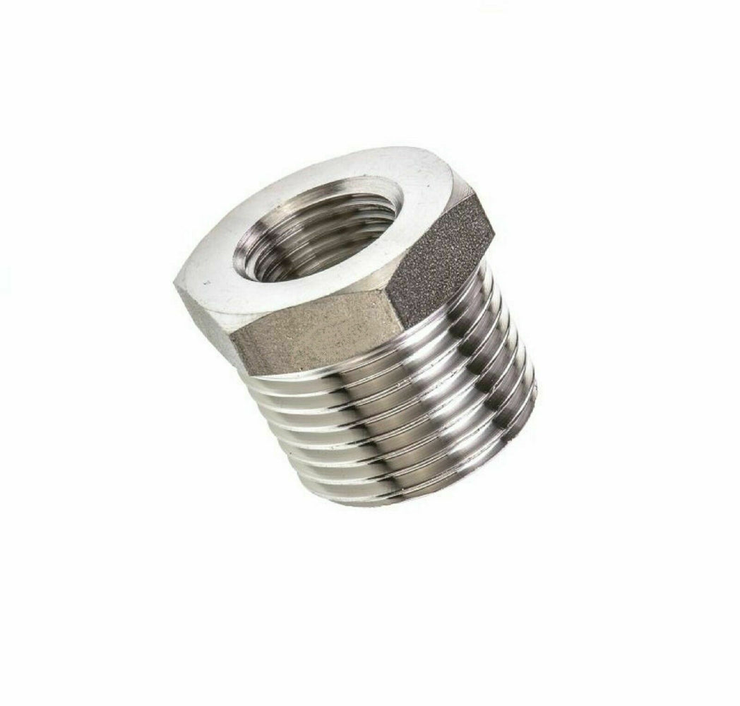 Brass Reducing Bush Chrome Plated 3/4" x 1/2" BSP Male to Female 20 x 15mm