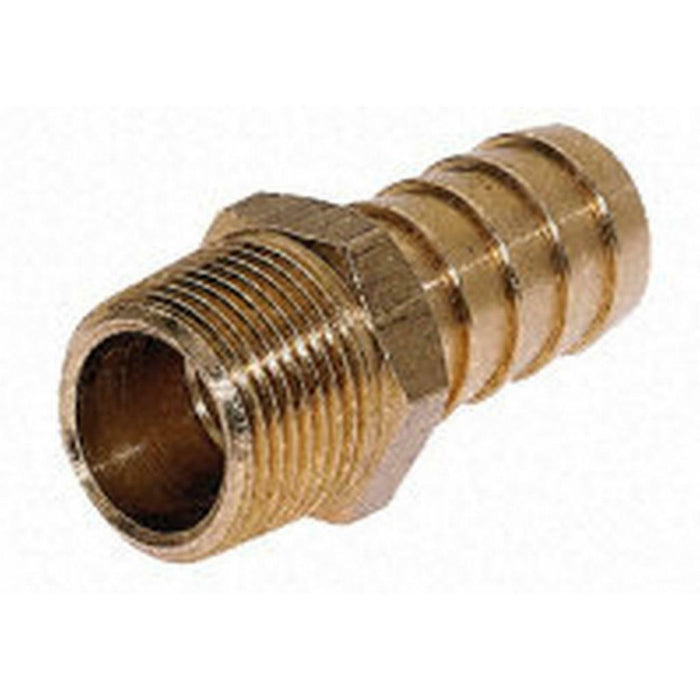 Brass Hose Barb Male 3/8" BSP Thread 1/4" Barb (6mm) Hose Tail