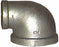 3/4 x 3/8" BSP Gal Mal 90 Degree Reducing Elbow Female Female Galvanised Malleable Steel