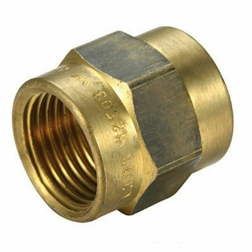 Brass Barrel Female Female Socket 3/4" BSP Thread 20mm