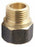 Brass Adaptor 1/2" x 1/4" Female BSP x Male BSP (15 x 8mm)