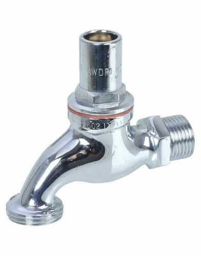 3/4" (20mm) Hose Tap Vandal Proof Chrome Plated Flat Watermarked