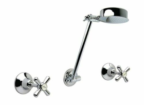 Monopoly Whitehall Tapware Shower Set Chrome Plated With Jumper Valves