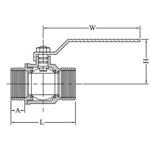 1/2" BSP DR Brass Ball Valve Dual Approved AGA Watermarked Dezincification Resistant